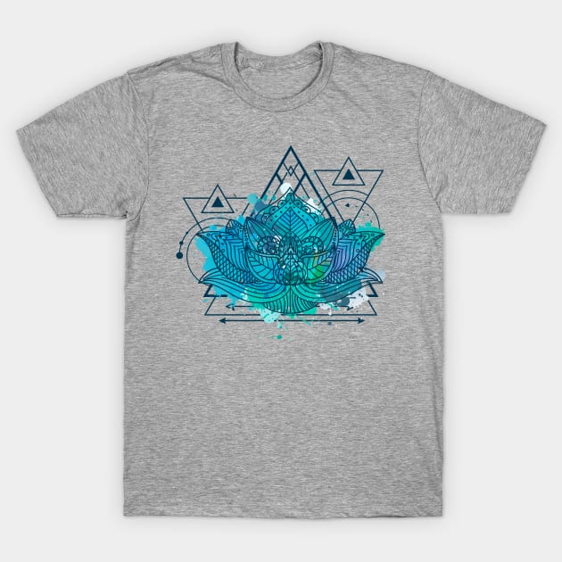 Lotus triangle T-Shirt by jumpingmaster